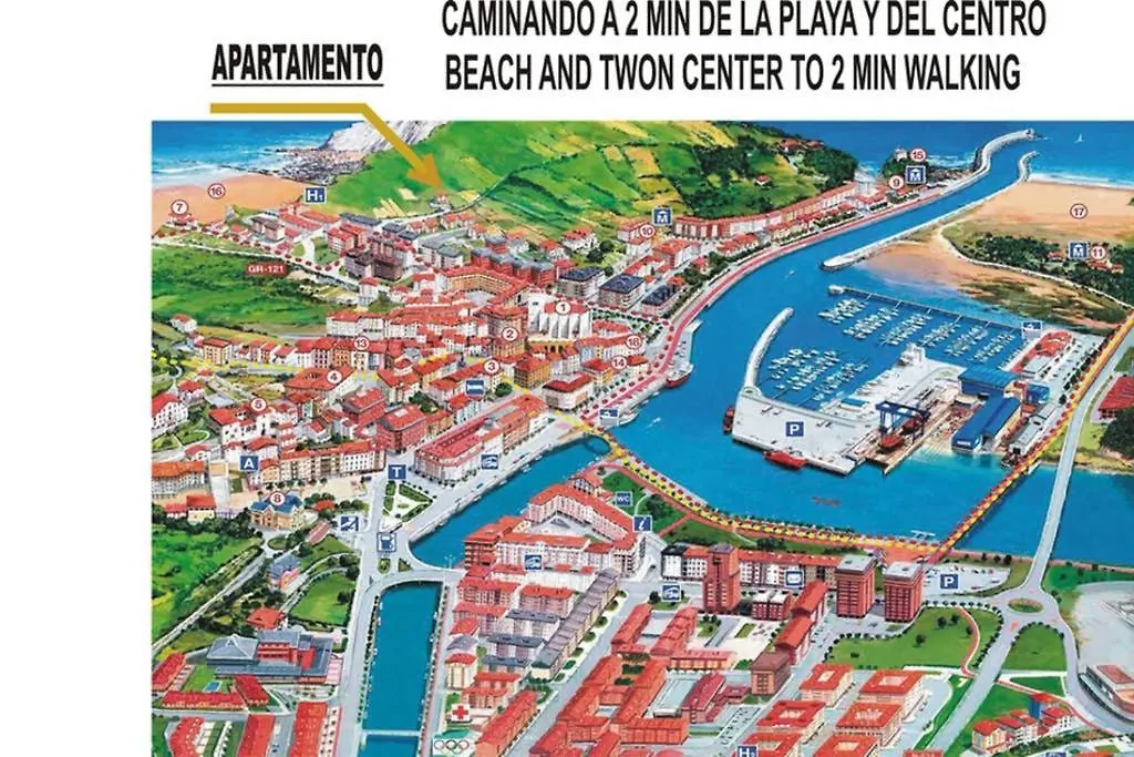 2 Habit, Sala, Terraza, Jardin, Parking Gratis Apartment Zumaia